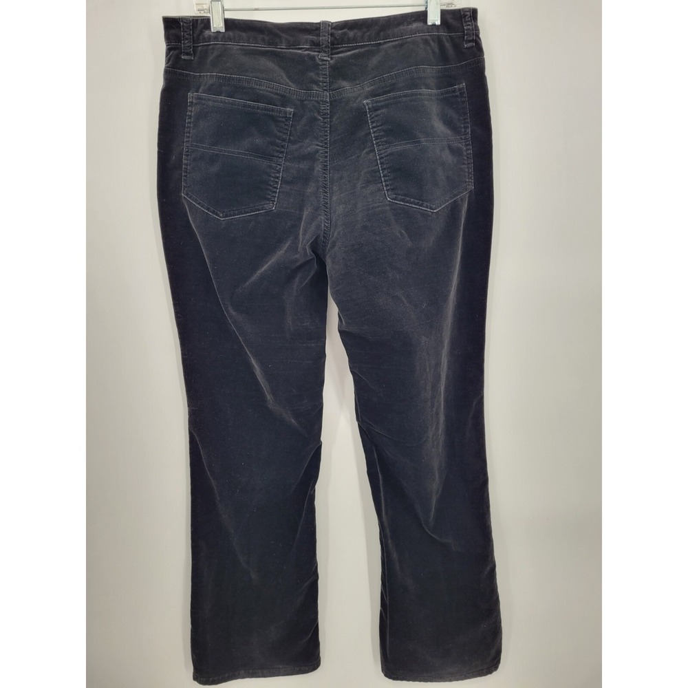 Chicos Black Velvet Pants Size 1 (8) Button/Zip - Picture 6 of 6